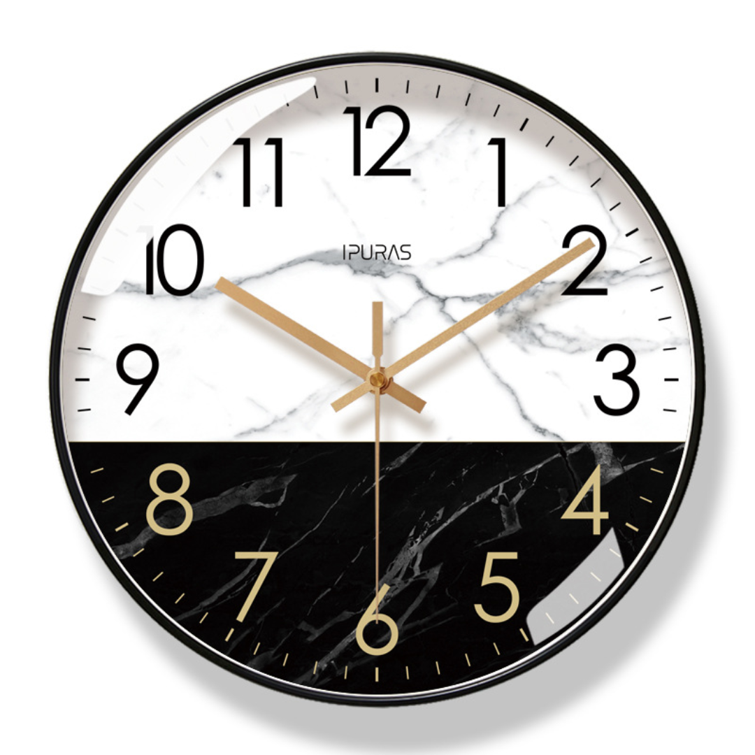 Orologio da parete di lusso in marmo