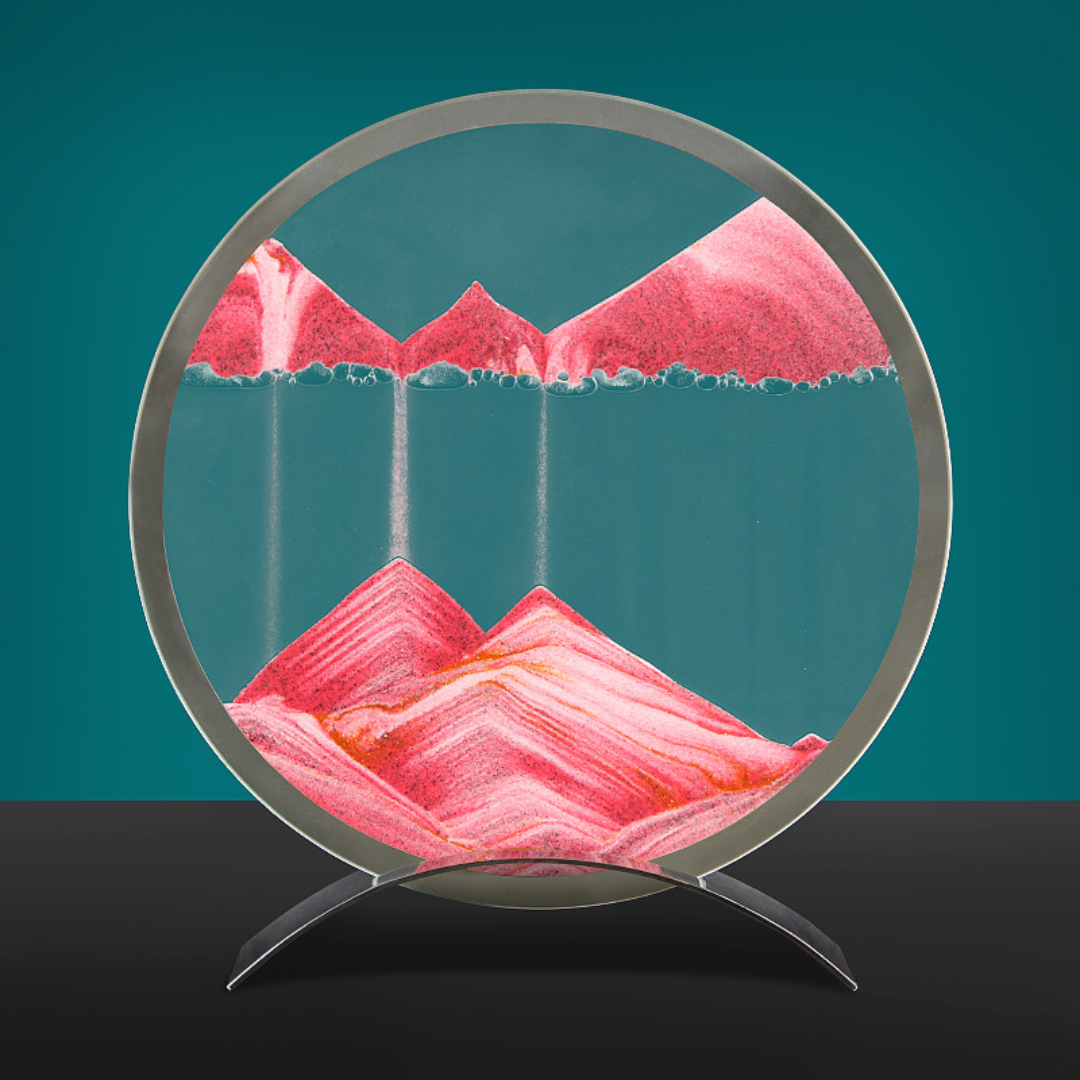 SandFlow - LED Sand Art Table Lamp with Moving Sand Patterns for Relaxation