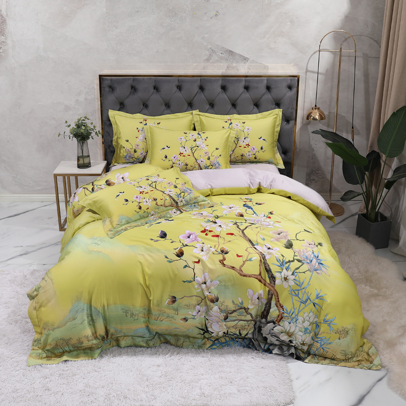 Dekbedovertrek Bloemenprint Vintage Stijl Beddengoed Set