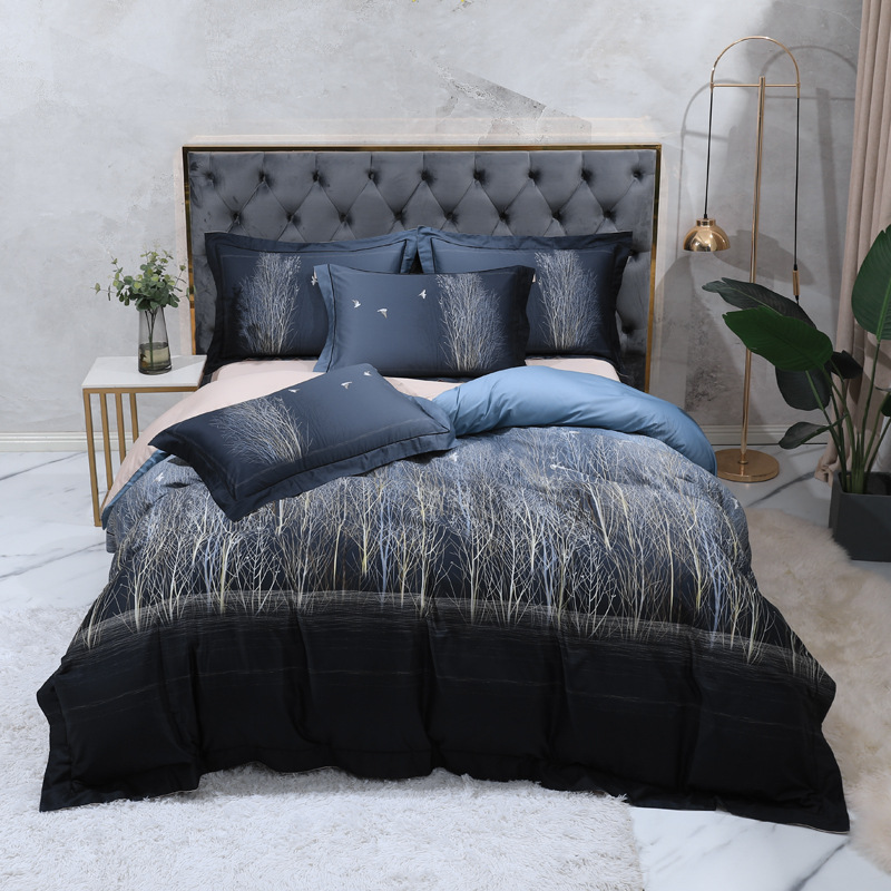 Vintage Style Floral Print Duvet Cover Bedding Set