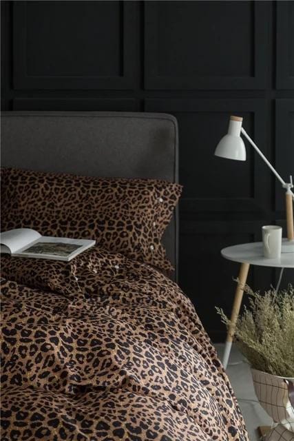 Set Copripiumino Leo Print - Cotone Egiziano
