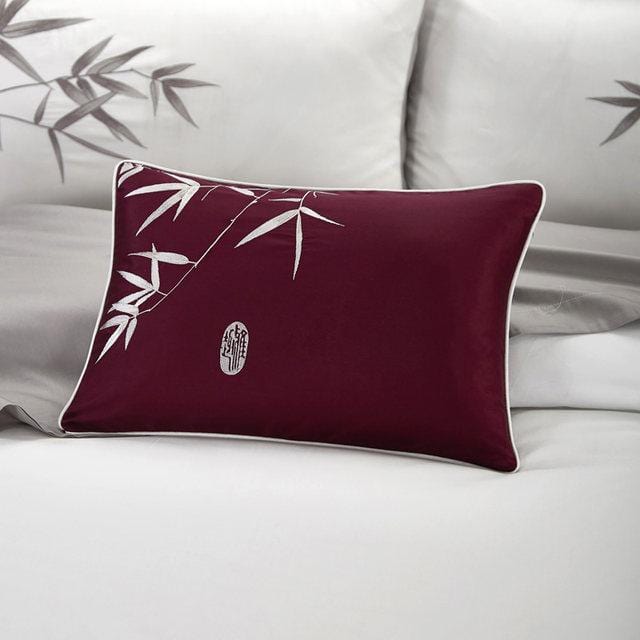 Conjunto de Capa de Edredão Bamboo White Bloom - Algodão Egípcio