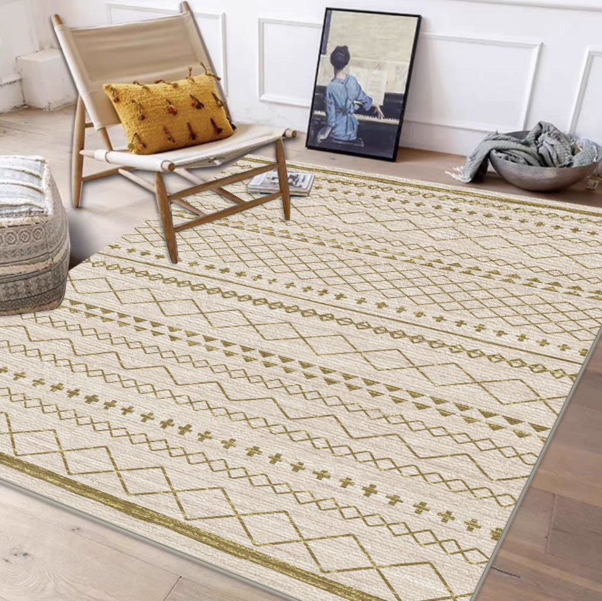 Tappeto Esterno Geometrico - Materiale PP Durevole, Per Tutte Le Stagioni, Facile da Piegare