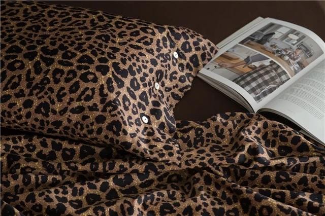 Set Copripiumino Leo Print - Cotone Egiziano