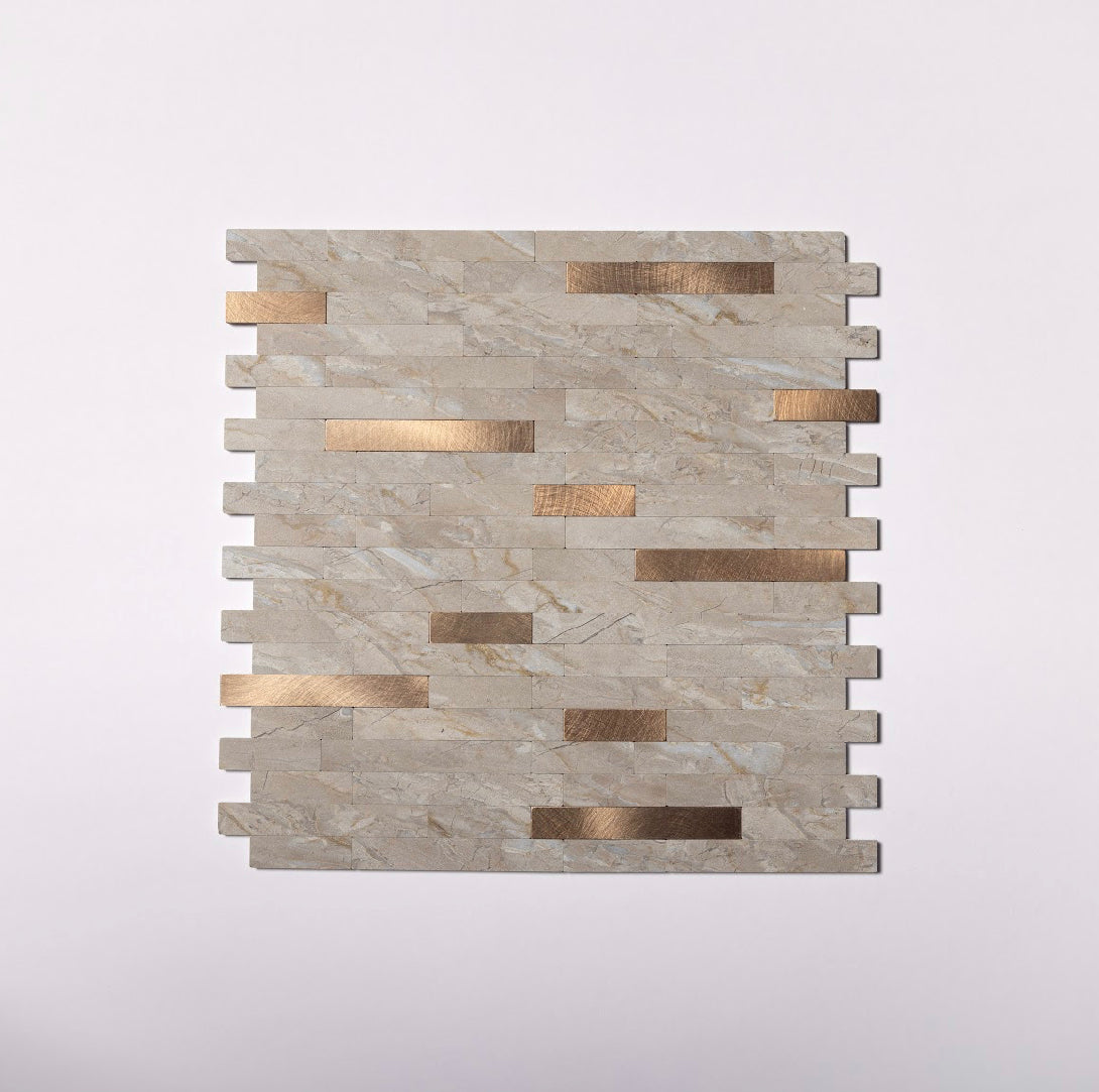 Modernas baldosas de pared rectangulares autoadhesivas 10 piezas