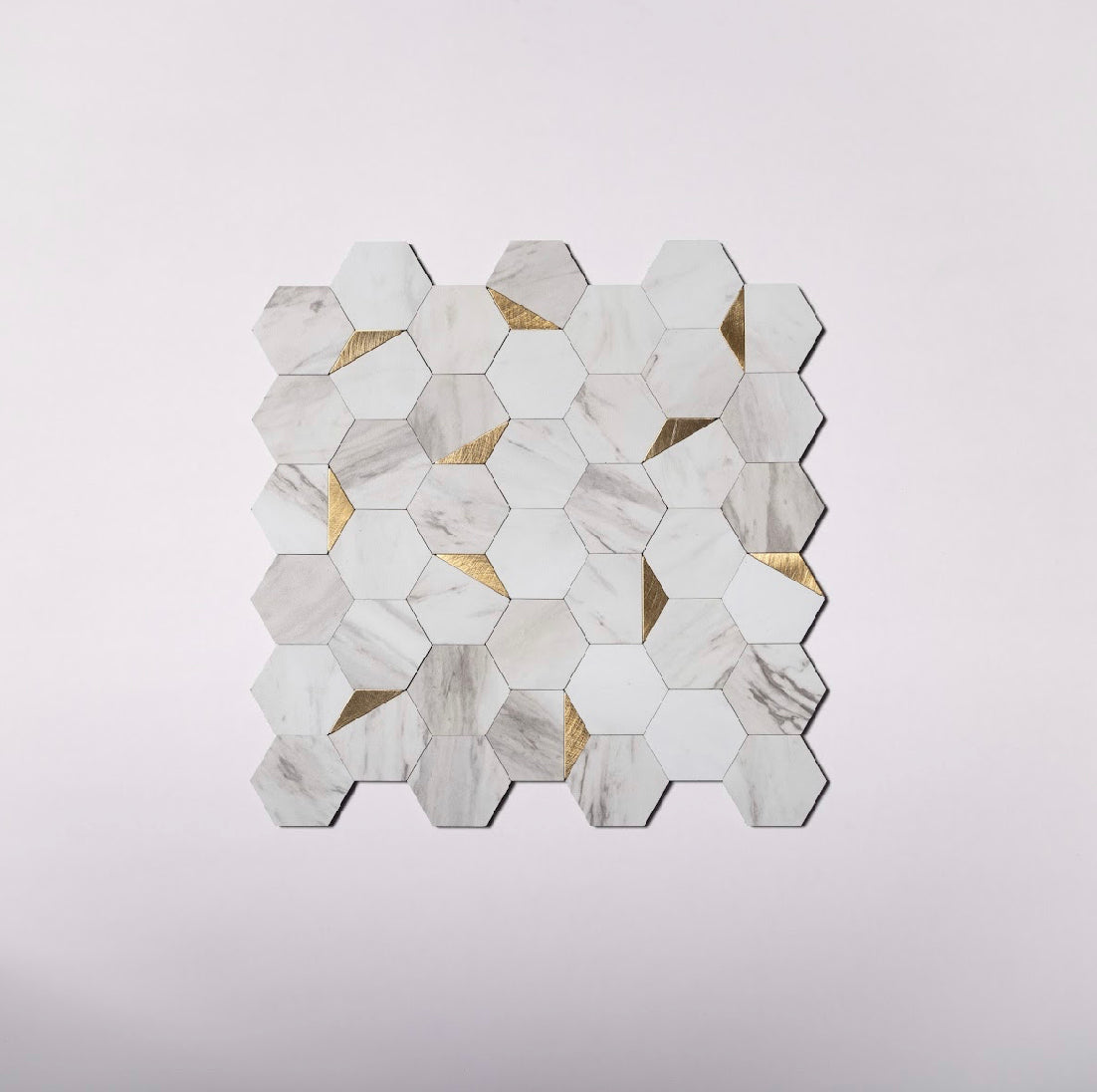 Piastrelle adesive esagonali peel and stick