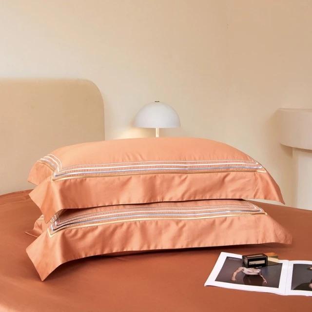 Conjunto de Capa de Edredão Laranja Amesterdão - Algodão Egípcio