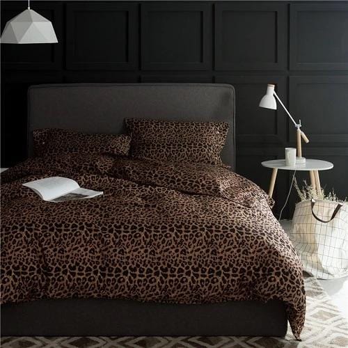 Set Copripiumino Leo Print - Cotone Egiziano