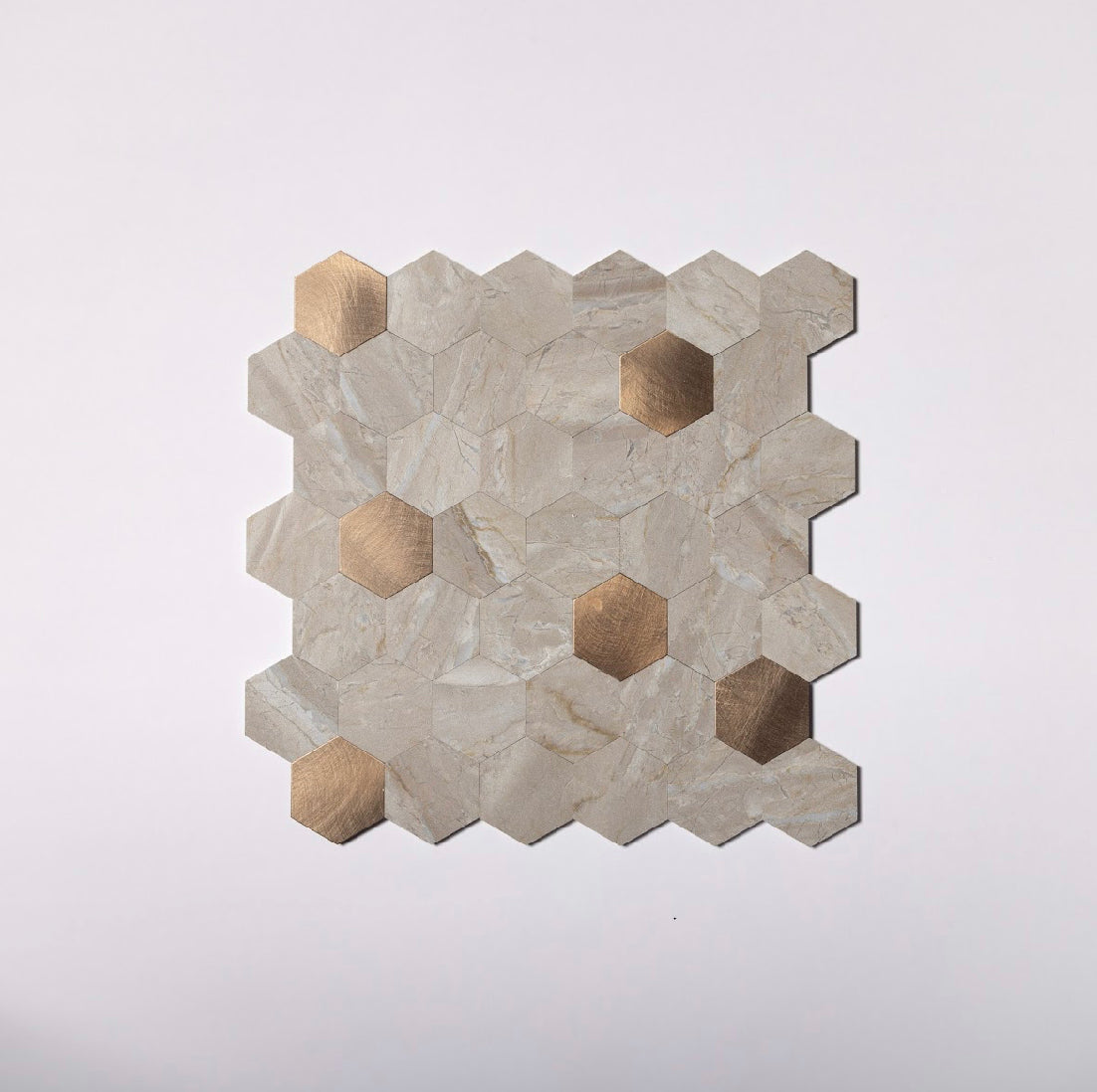 Piastrelle adesive esagonali peel and stick