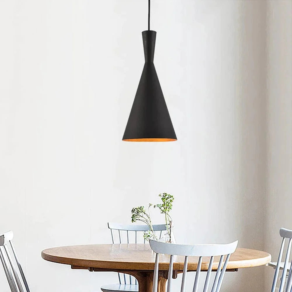 Lampada a sospensione LED industriale nera