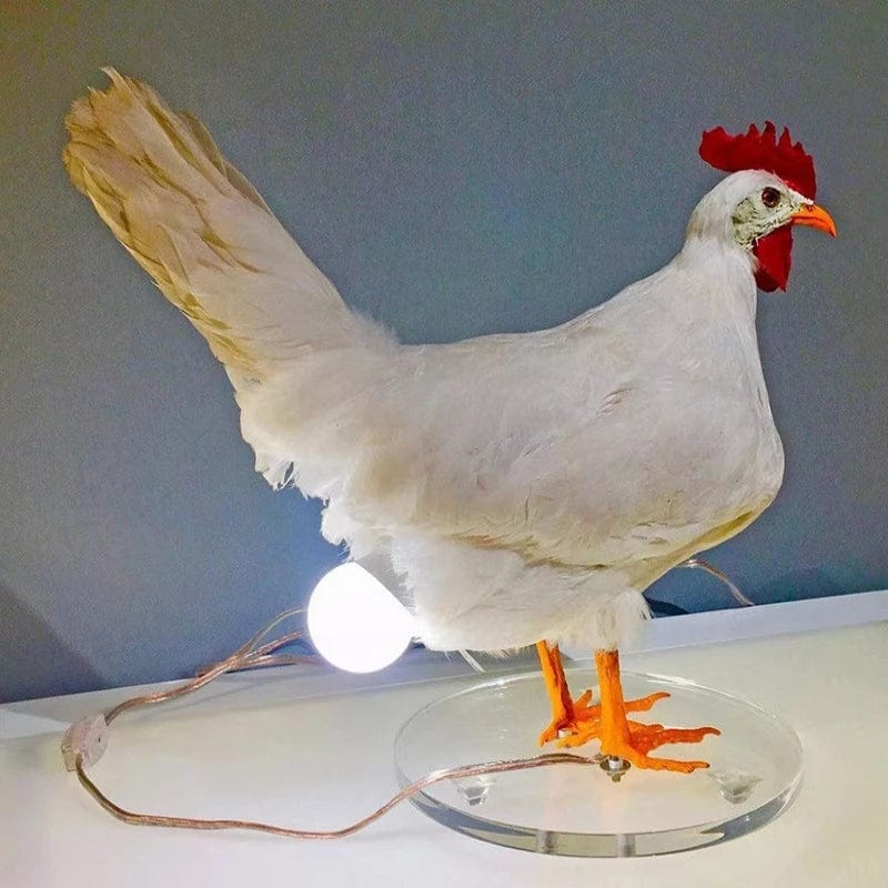Lampada notturna per bambini a forma di gallina con uovo luminoso