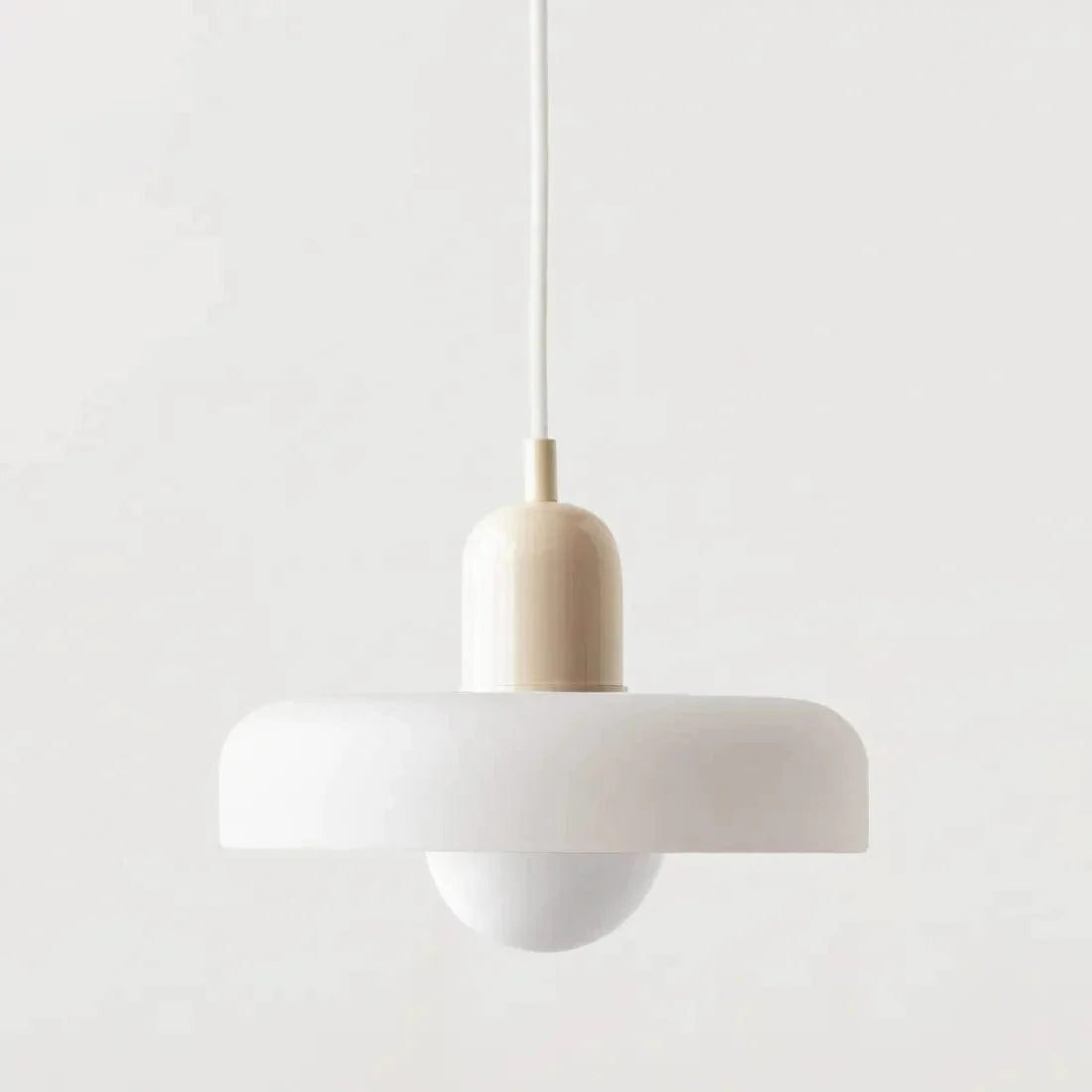 Elegante lampada a sospensione vintage in vetro