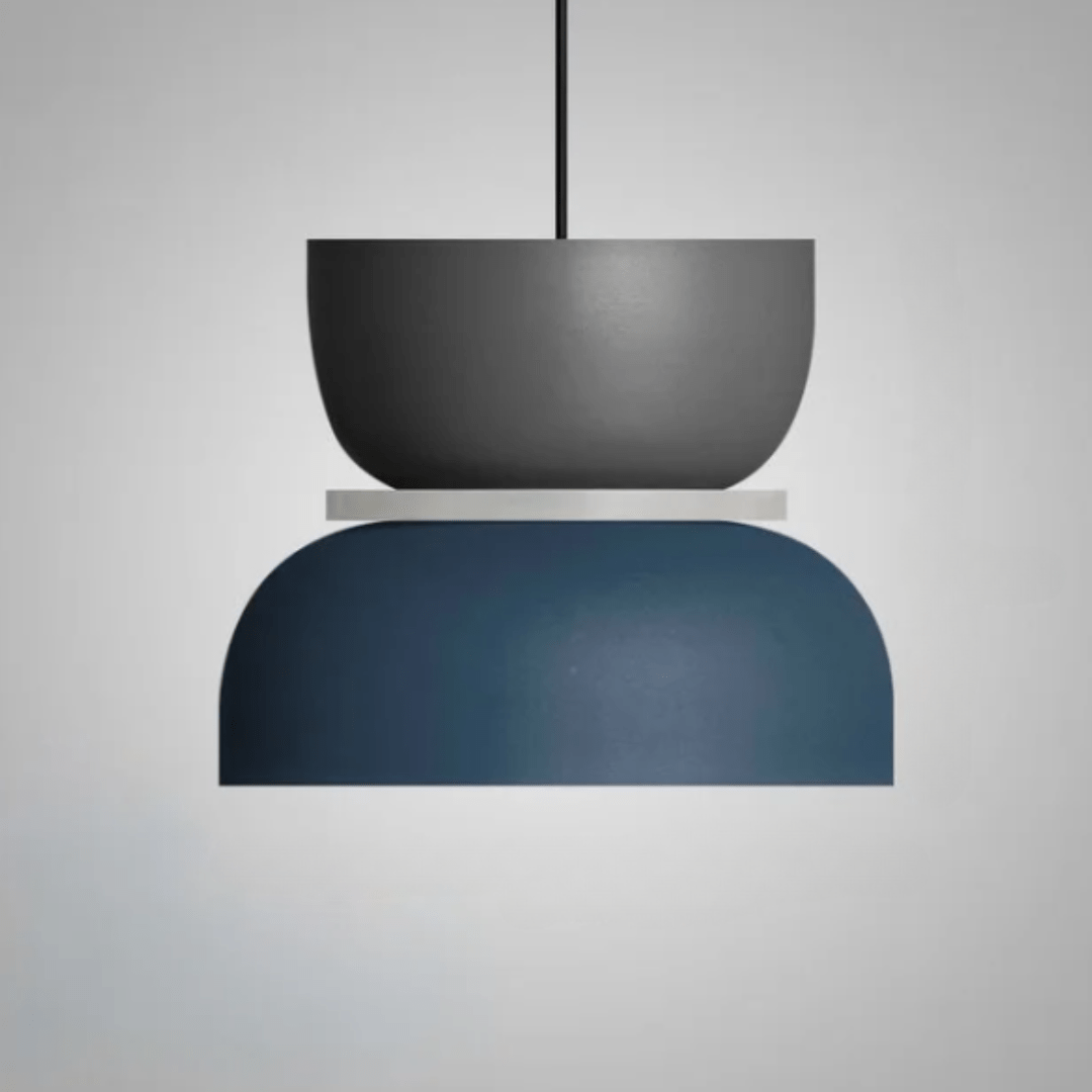 Lampadario LED su larga scala con illuminazione colorata
