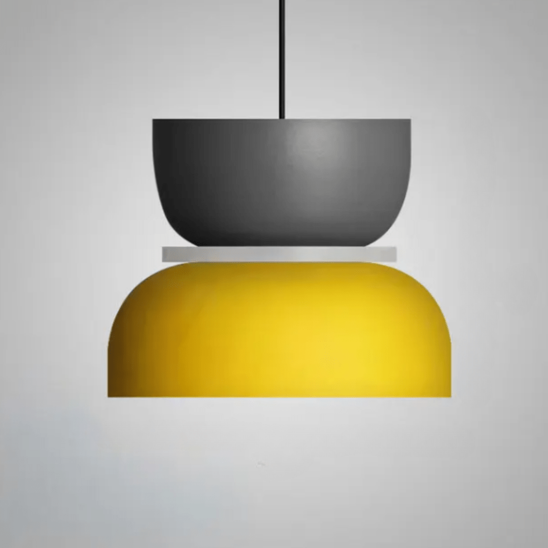 Lampadario LED su larga scala con illuminazione colorata