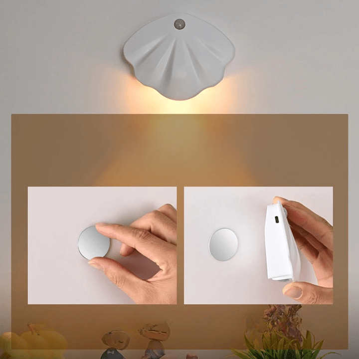 Innovativa Lampada Notturna a Conchiglia Ricaricabile