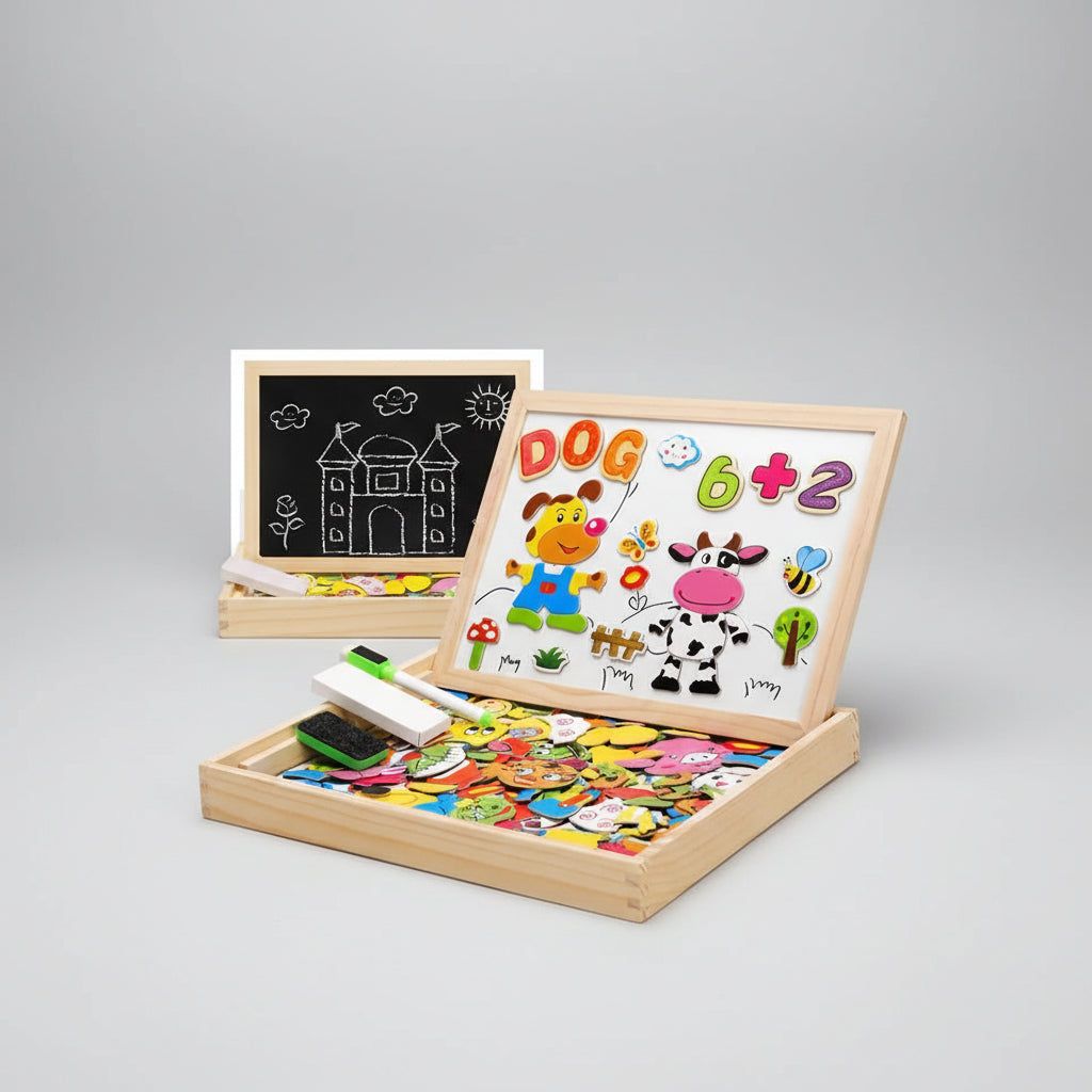 Tavolo Disegno Montessori Legno Magnetico Giocattolo Educativo