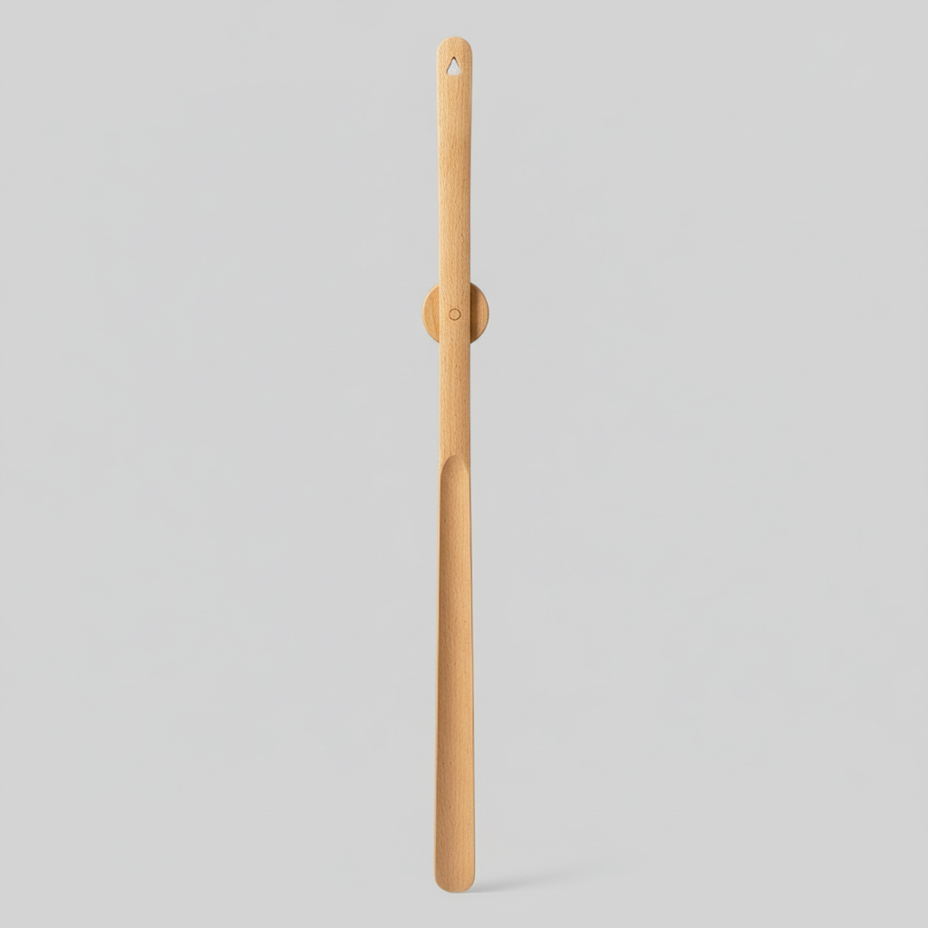 Long Cleaning Tool Wooden Shoe Horn