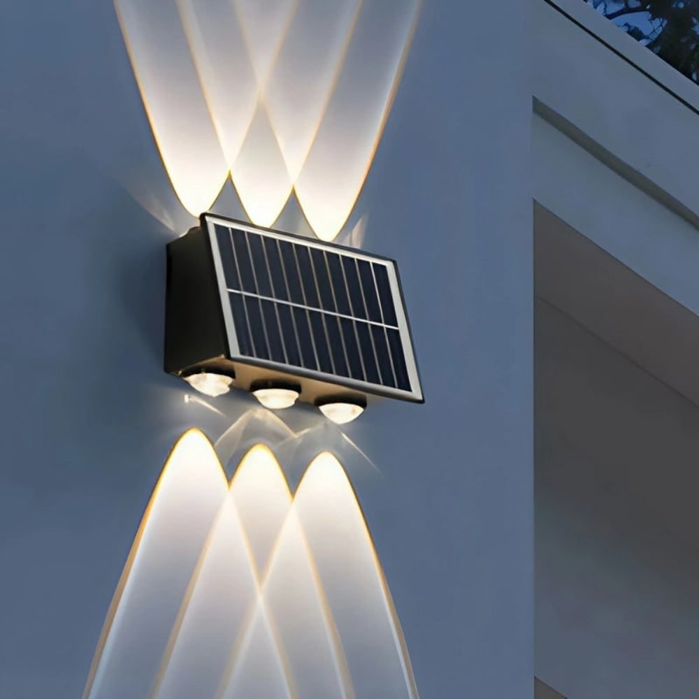 Lampada Solare Parete Esterno Design Efficiente - Image 4