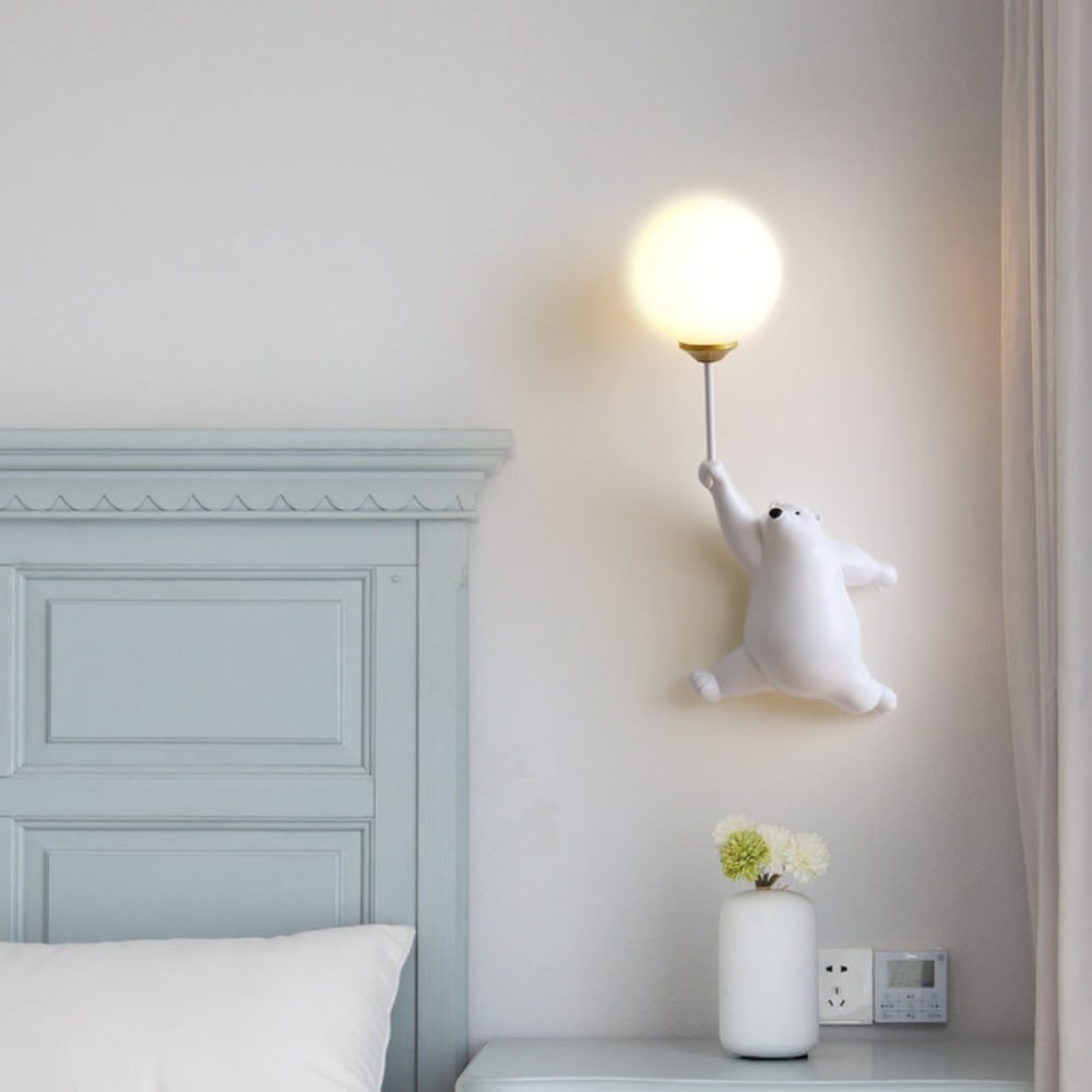 Lampade Parete Decorative Design Orso Complemento Casa Unico - Image 10