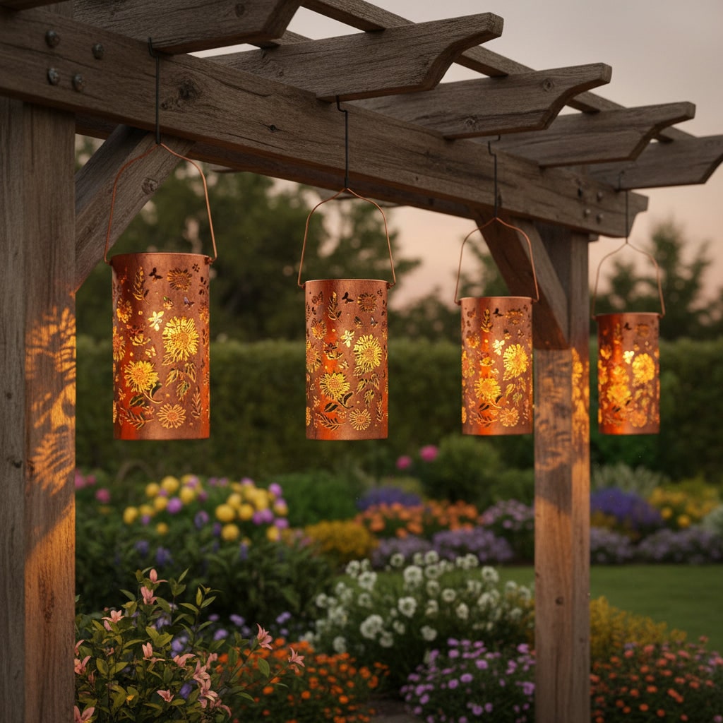 Lanterna Solare Decorativa Illuminazione Giardino Outdoor - Image 4