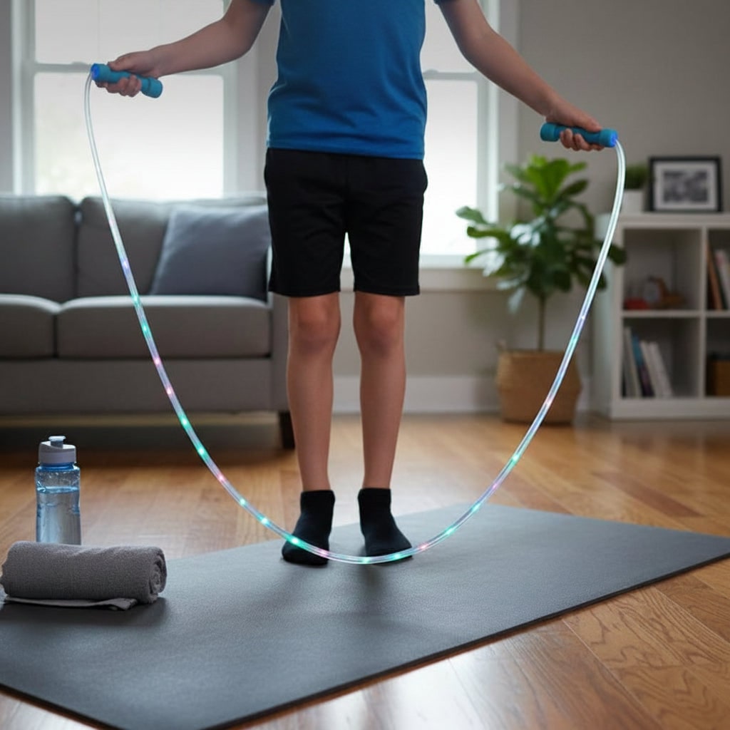 LED Corda Saltare Fitness Lunghezza Regolabile - Image 7
