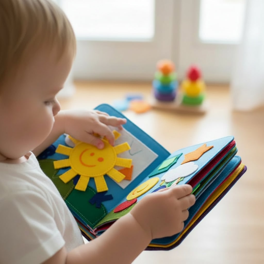 Libro Feltro Bambini Apprendimento Interattivo - Image 1