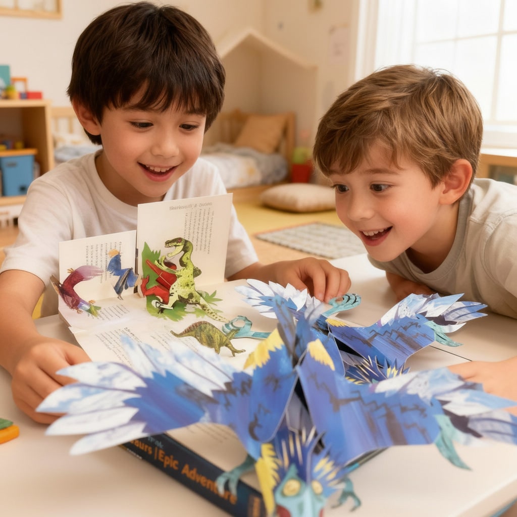 Libro Pop Up Dinosauri Avventura Interattiva - Image 1