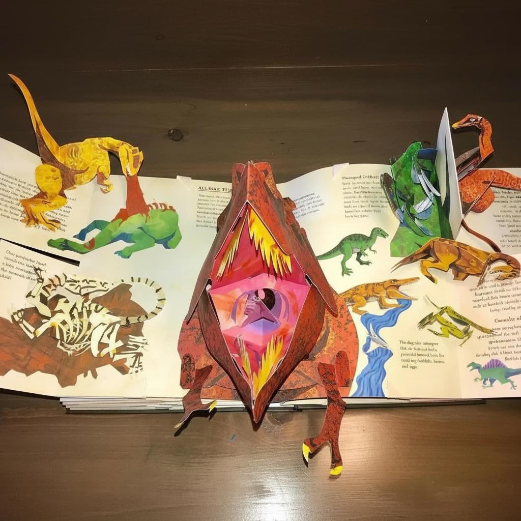 Libro Pop Up Dinosauri Avventura Interattiva - Image 3