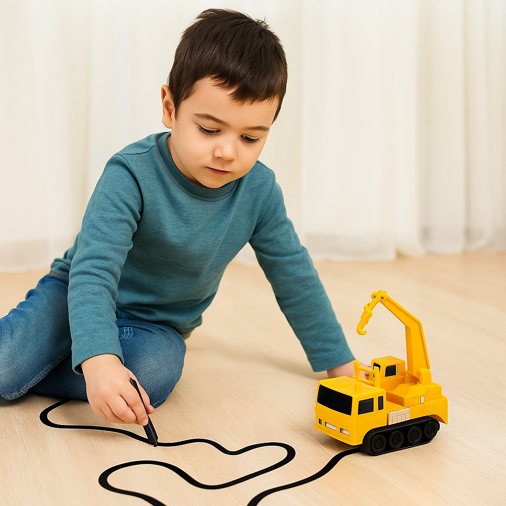 Carro de Brinquedo Seguidor de Linha Interativo Educativo Brinquedo ABS