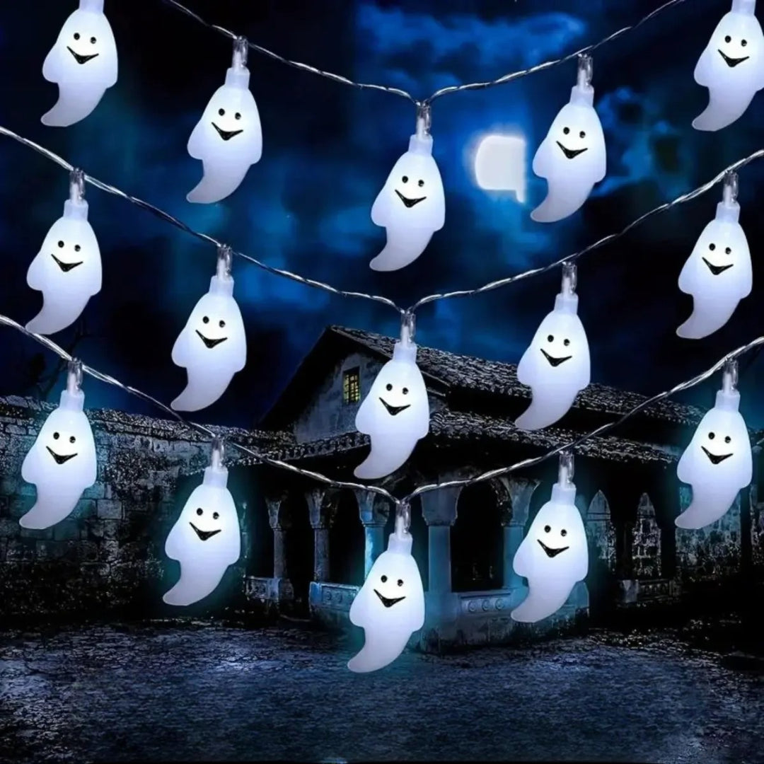 Decorazioni Halloween Luci Fantasma Stringa Batteria