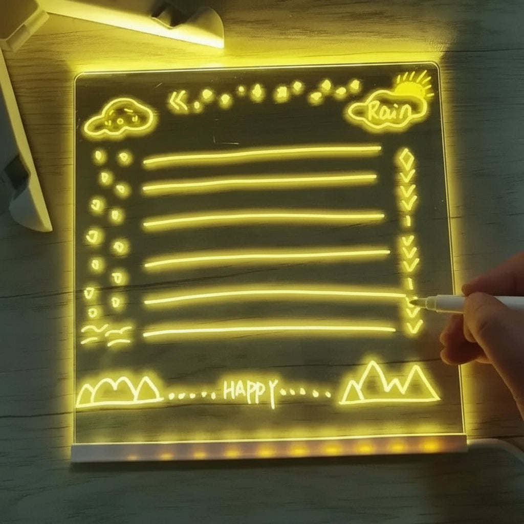 Mesa de Desenho LED Quadro de Desenho Infantil Luz Brincar Criativo