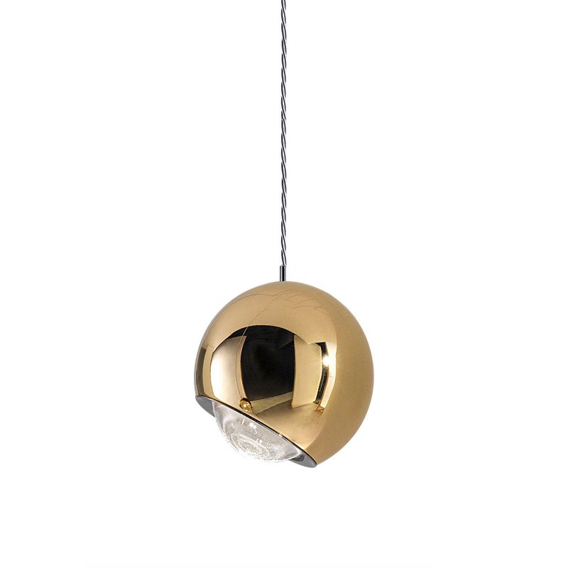 Lámpara colgante LED con bola de espejo medieval