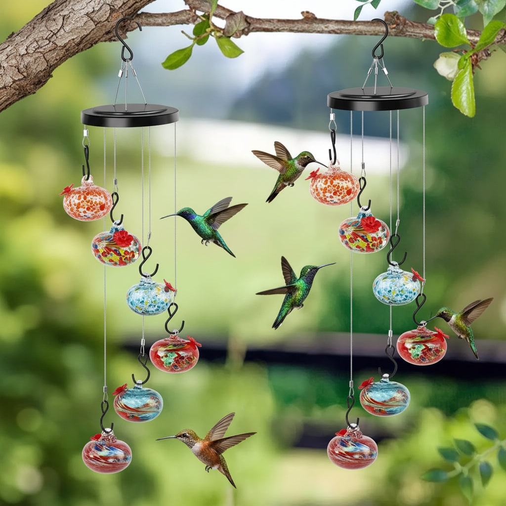 Mangiatoia Colibrì Decorativa Sospesa Giardino - Image 3