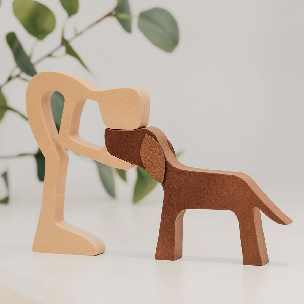 Scultura Legno Animale Fatta Mano Regalo Personalizzato