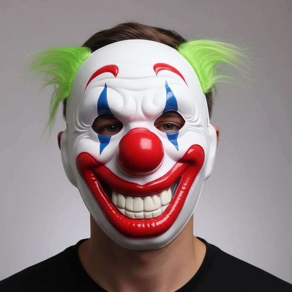 Maschera Di Halloween Design Clown Festa Divertente - Image 1