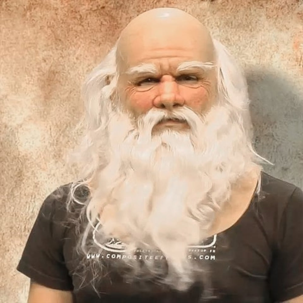 Maschera Halloween Babbo Natale Barba Realistica - Image 1