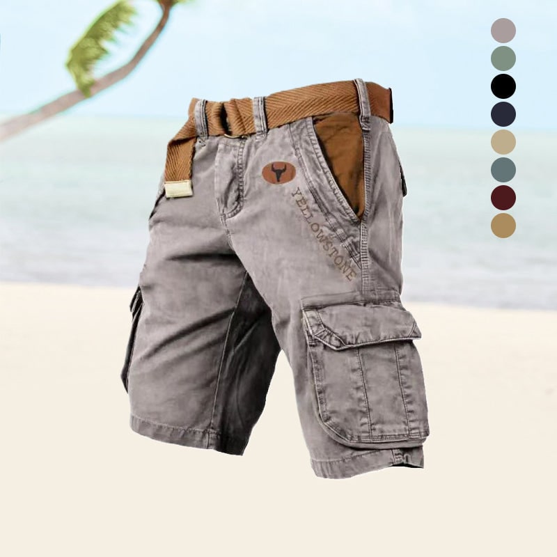 Men's Cargo Shorts Utility Style Versatile Fit Shorts With Pockets - Image 1