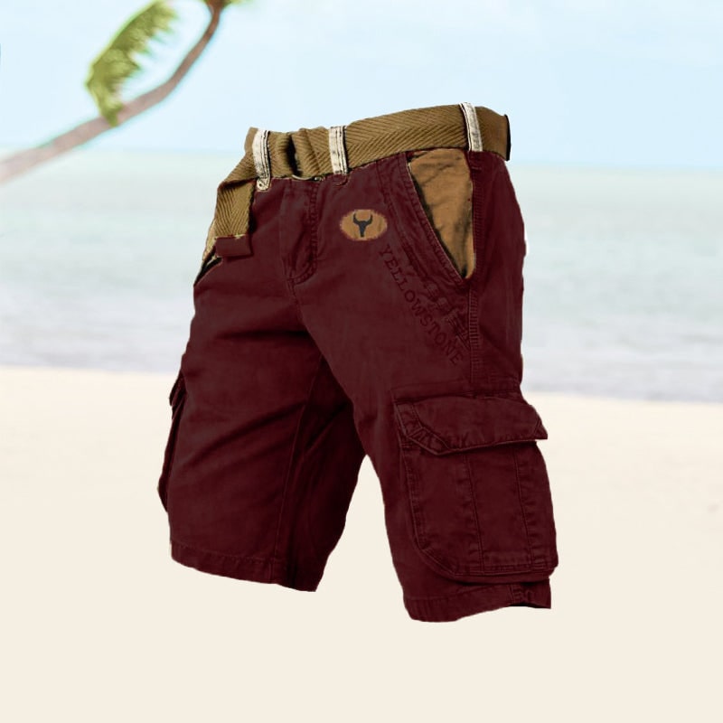 Men's Cargo Shorts Utility Style Versatile Fit Shorts With Pockets - Image 2