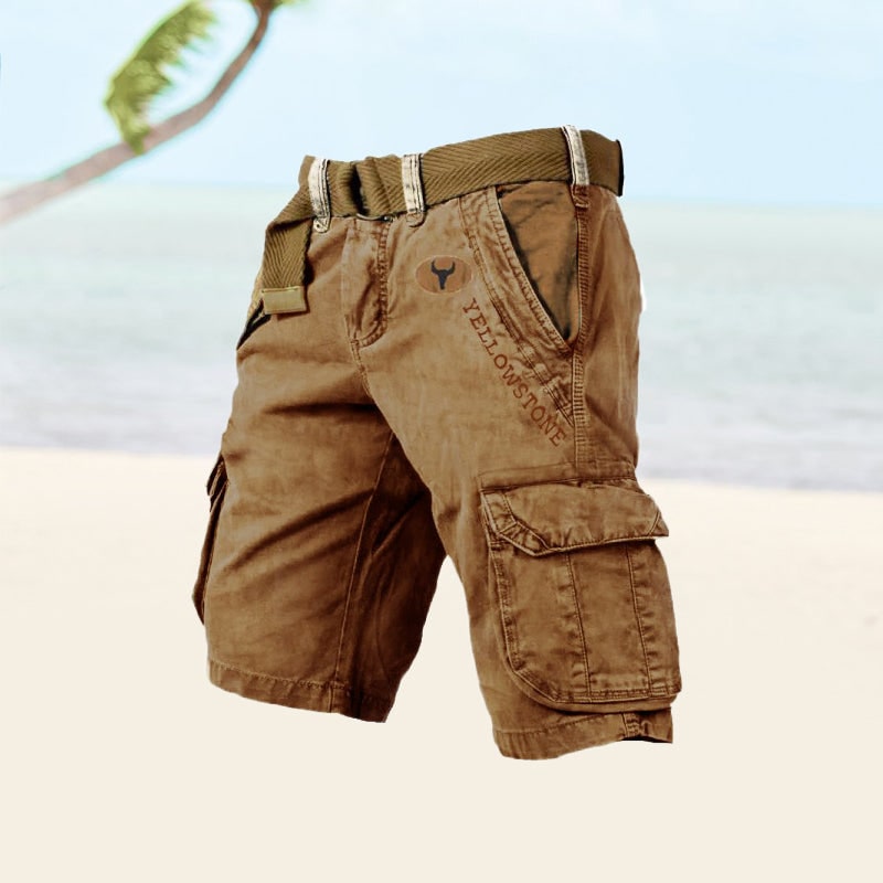 Men's Cargo Shorts Utility Style Versatile Fit Shorts With Pockets - Image 4