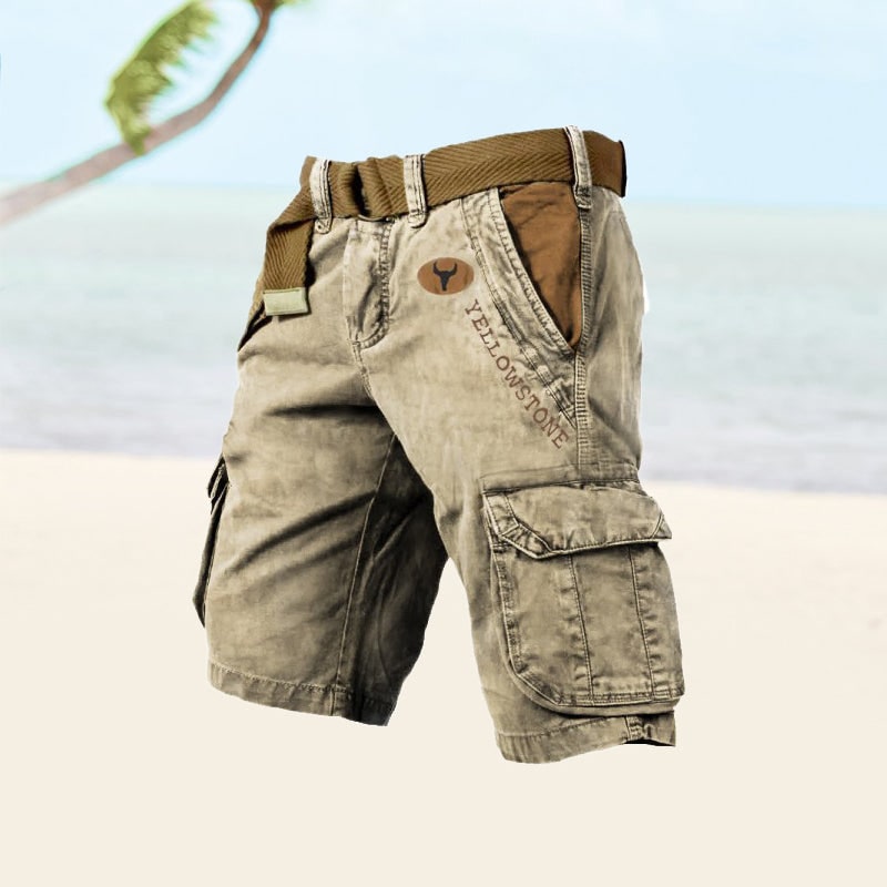 Men's Cargo Shorts Utility Style Versatile Fit Shorts With Pockets - Image 5