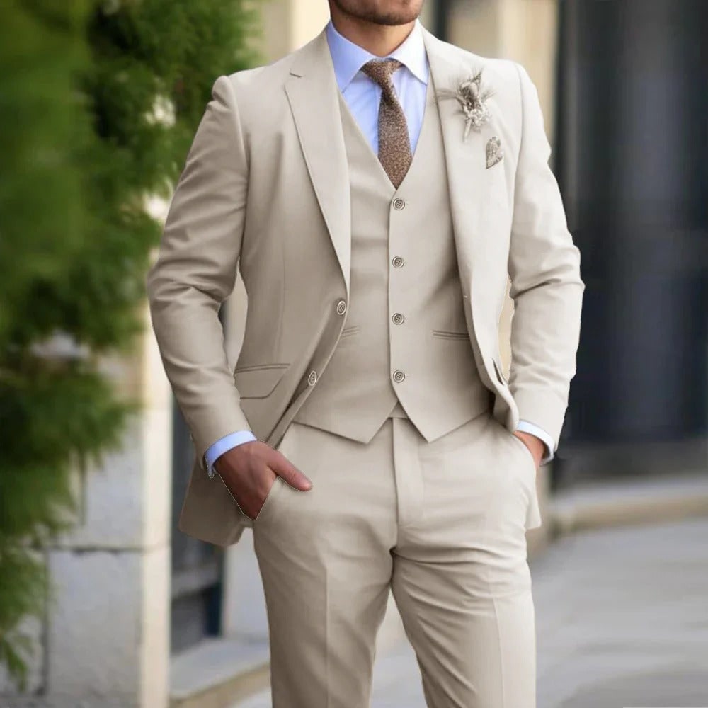 Men's Da Completo Da Uomo Abito Elegante | 3 Pezzi - Image 1