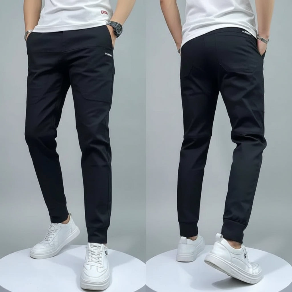 Pantalones casuales para hombre con múltiples bolsillos estilo comodidad