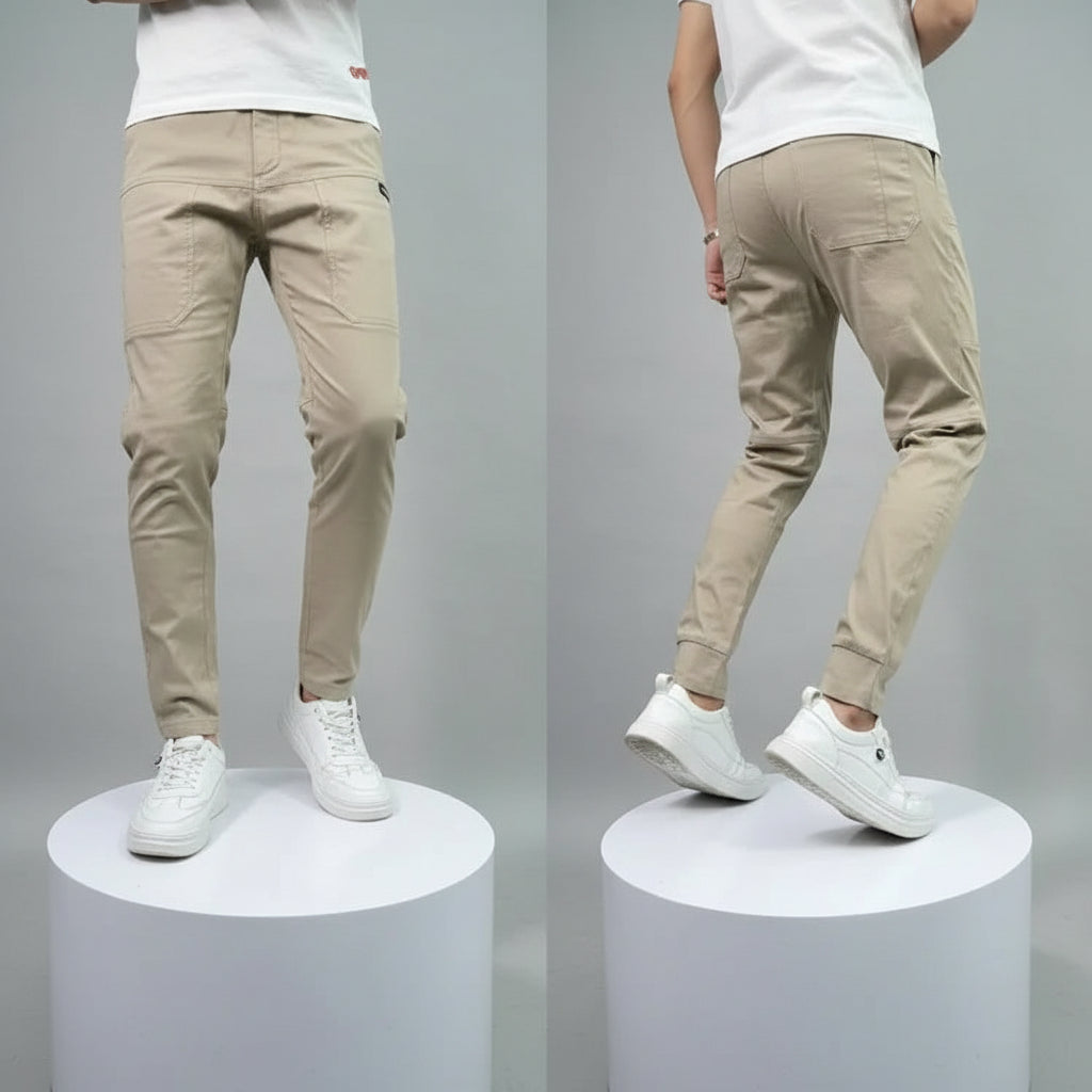 Casual Men's Pants Multiple Pockets Style Comfort