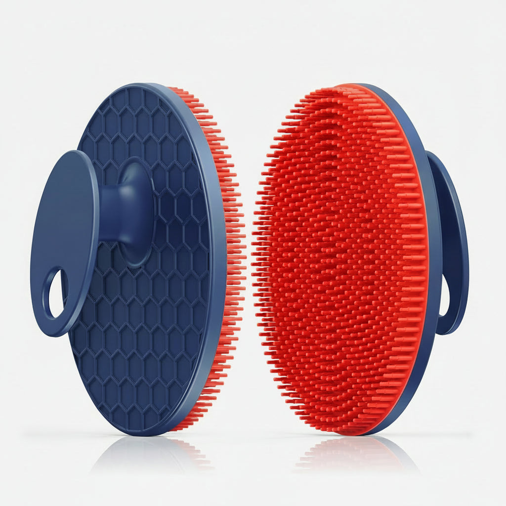 Shower Brush Silicone Body Brush Ergonomic Grip