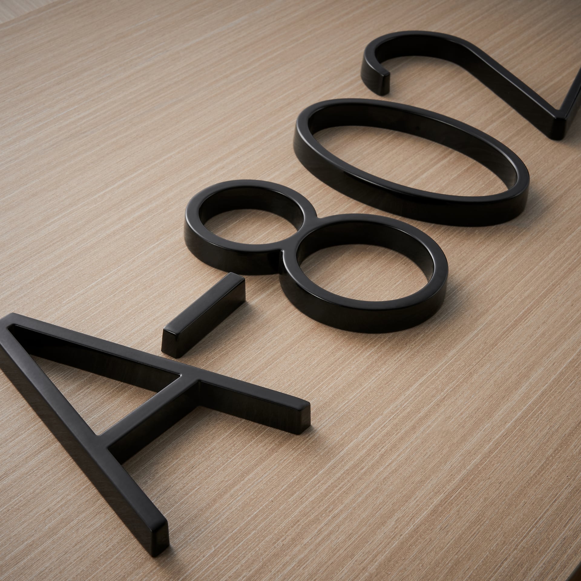 Modern House Numbers Stylish Facade Improvement