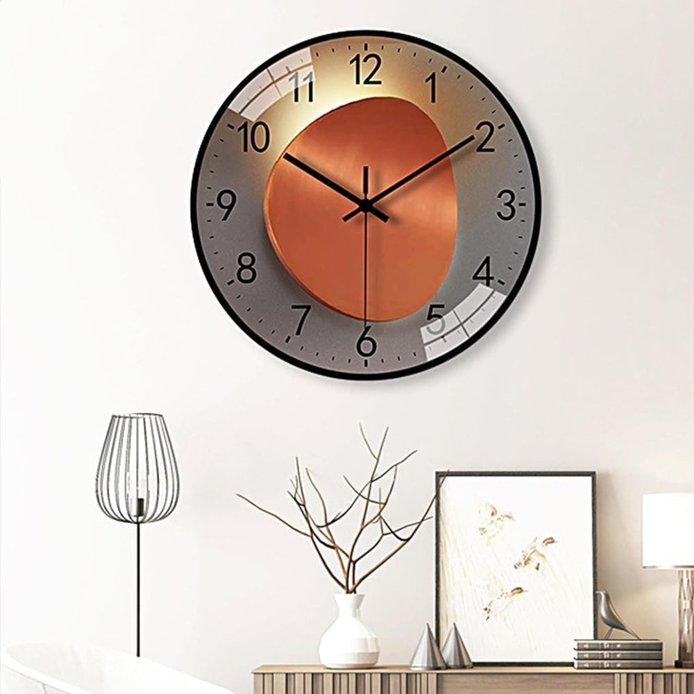 Orologio Parete Moderno Decorativo Forma Rotonda - Image 2