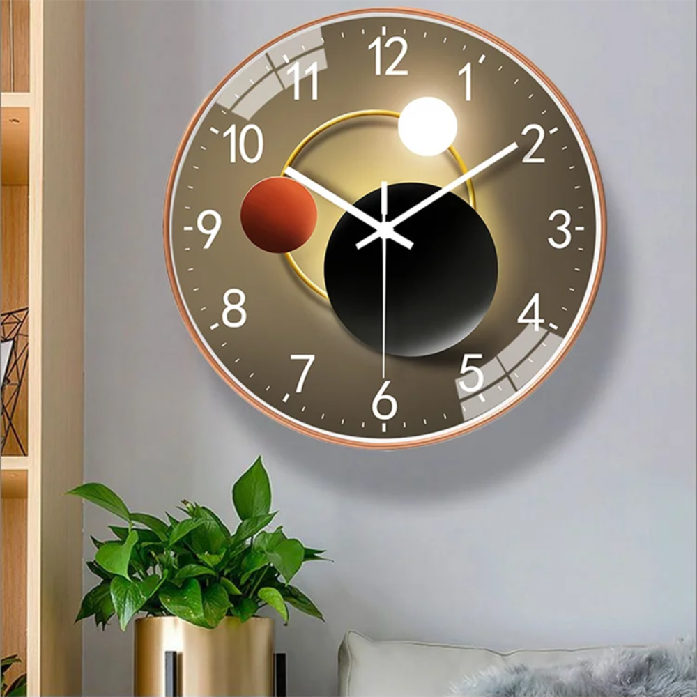 Orologio Parete Moderno Decorativo Forma Rotonda - Image 4