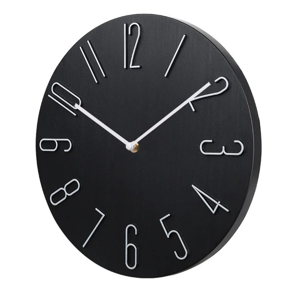 Orologio Parete Silenzioso Rotondo Numeri Moderno - Image 2