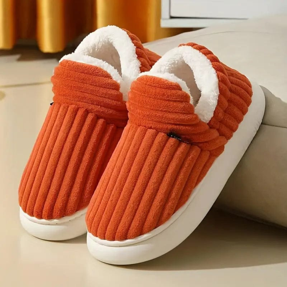 Pantofole Peluche Calzature Accoglienti Comfort Interno - Image 10