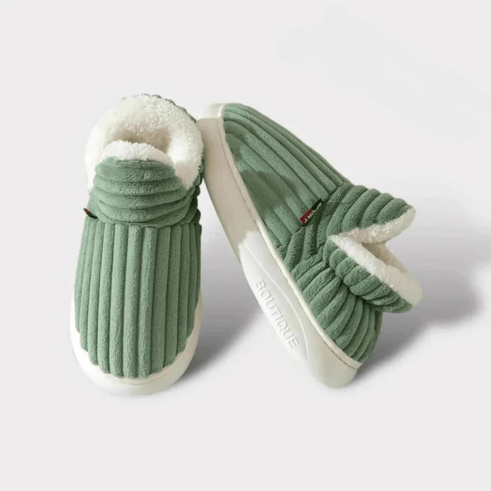 Pantofole Peluche Calzature Accoglienti Comfort Interno - Image 9